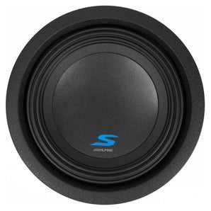 (2) ALPINE S-W8D2 8" 900 Watt Car Audio Subwoofers DVC Dual 2-Ohm Subs