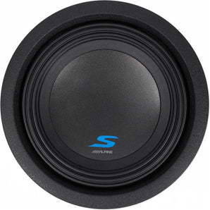 ALPINE S-W8D2 8" 900w Car Audio Subwoofer DVC Dual 2-Ohm Sub+Bluetooth Speaker