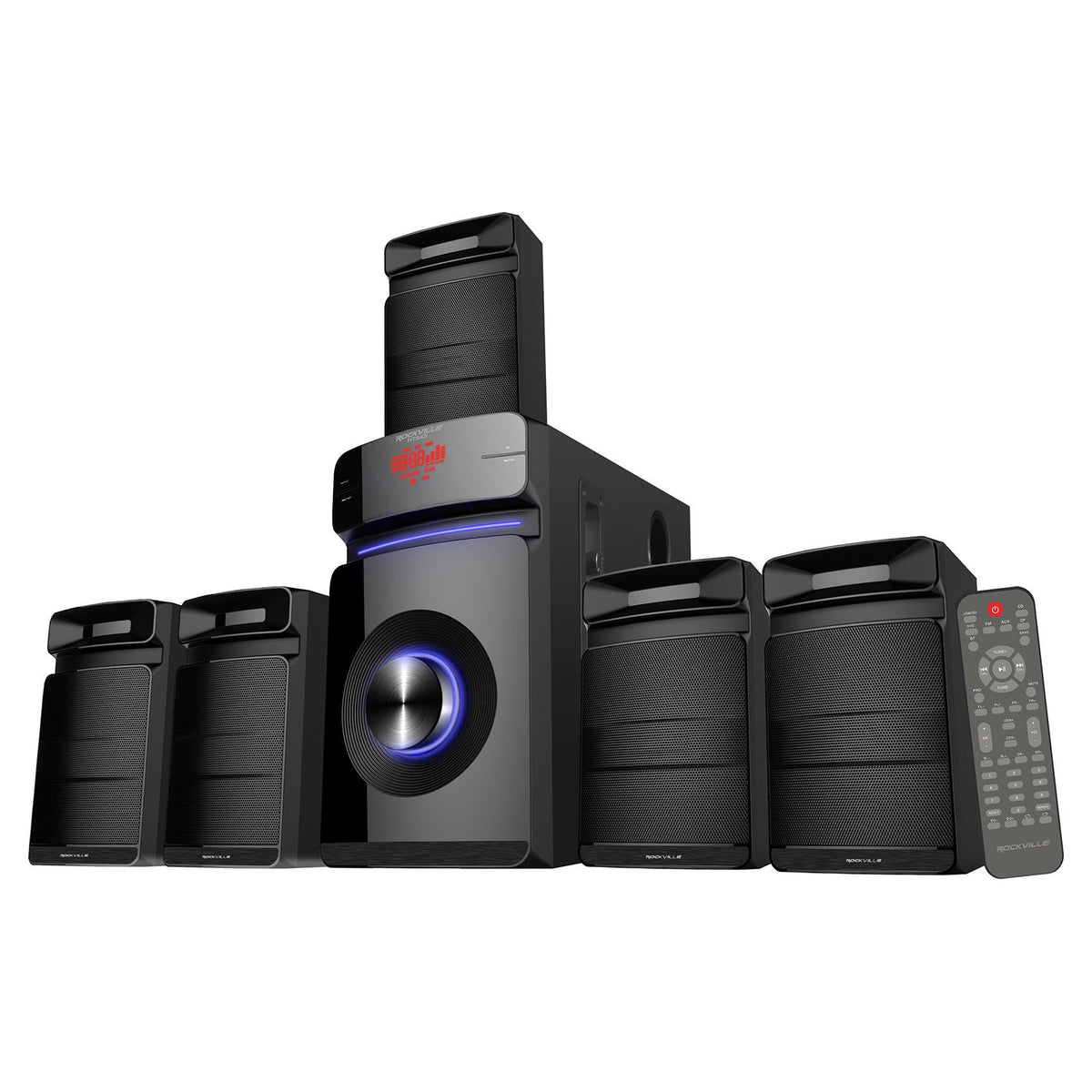 HTS45 5.1 Home Theater Karaoke System with 2 Microphones