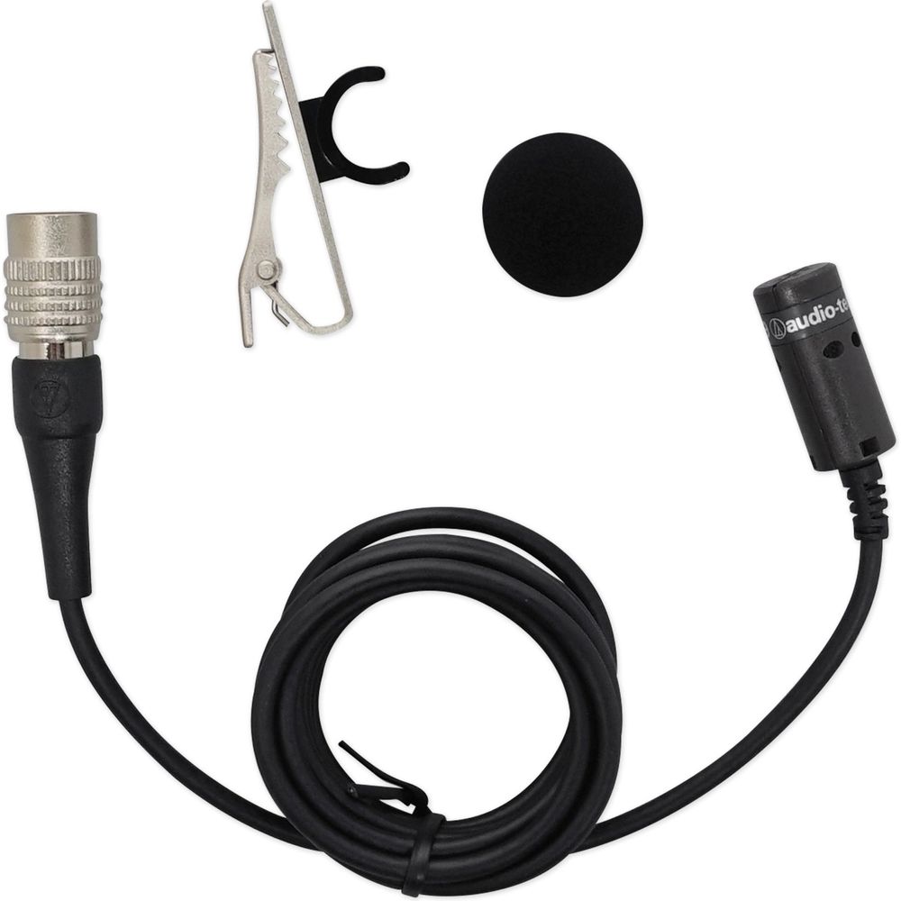 Audio Technica AT829CW Condenser Lavalier Microphone Mic For UniPak Transmitters