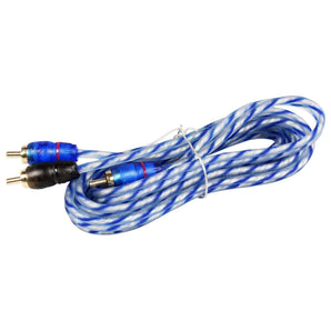 Rockville RTR062 6 Foot 2 Channel Twisted Pair RCA Cable Split Pin, 100% Copper