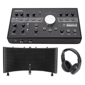 Mackie Big Knob Studio + Plus Monitor Controller Interface + Headphones +Shield