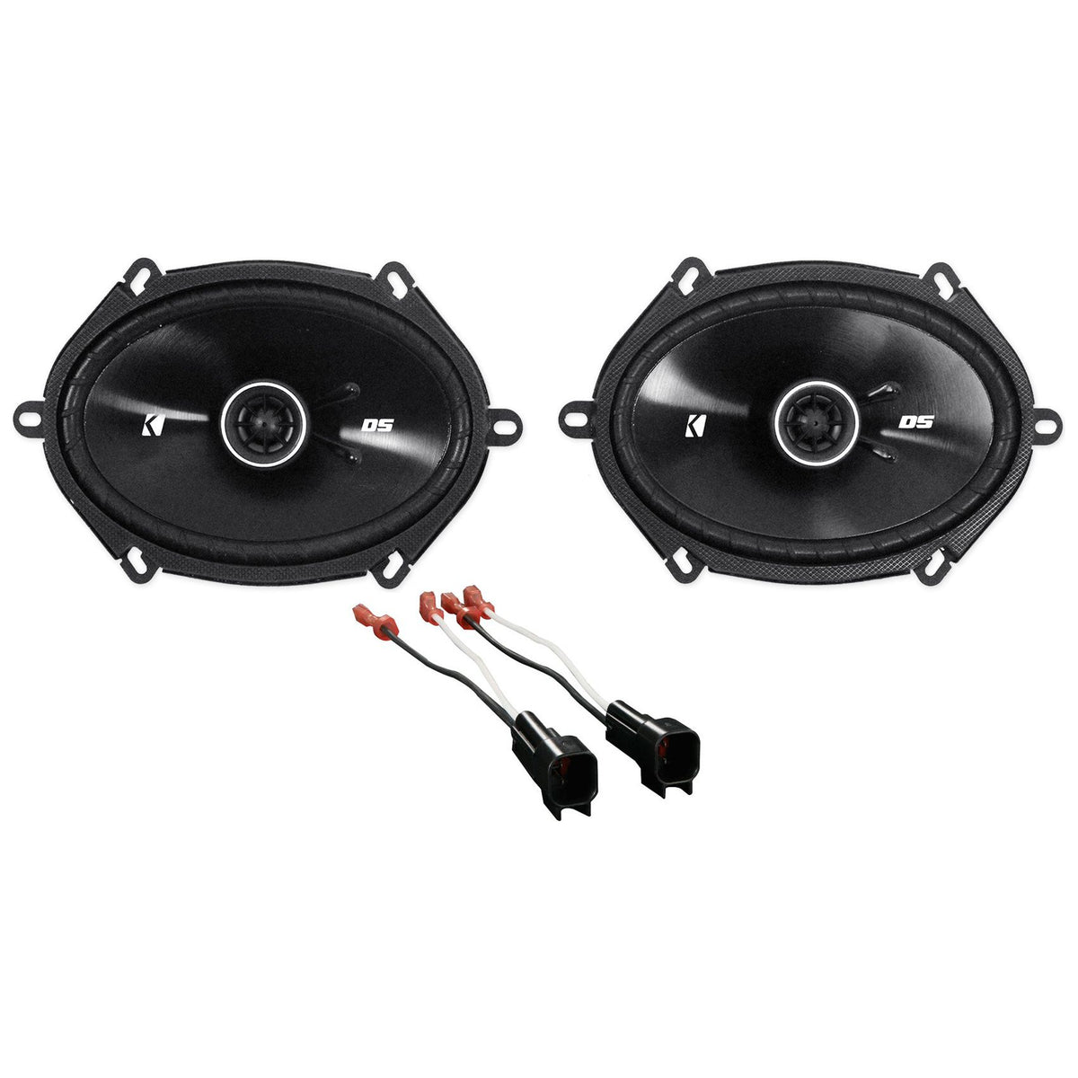 6x8" Rear Factory Speaker Replacement Kit w/Harness For 2007 Ford Mustang