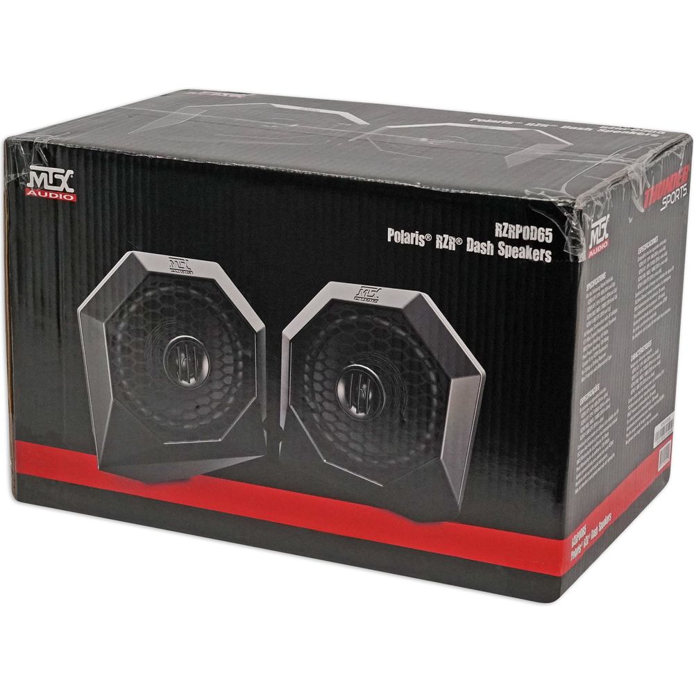 RZRPOD65 Dash Mount Speakers + RPB-XL Camo Bluetooth Boombox