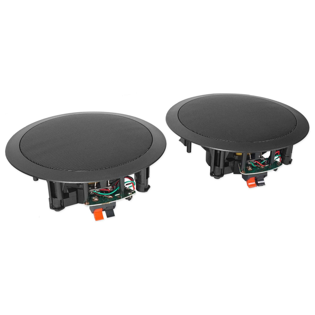 4000W Bluetooth DVD Receiver with (1) Pair 6.5" Black In-Ceiling Speakers