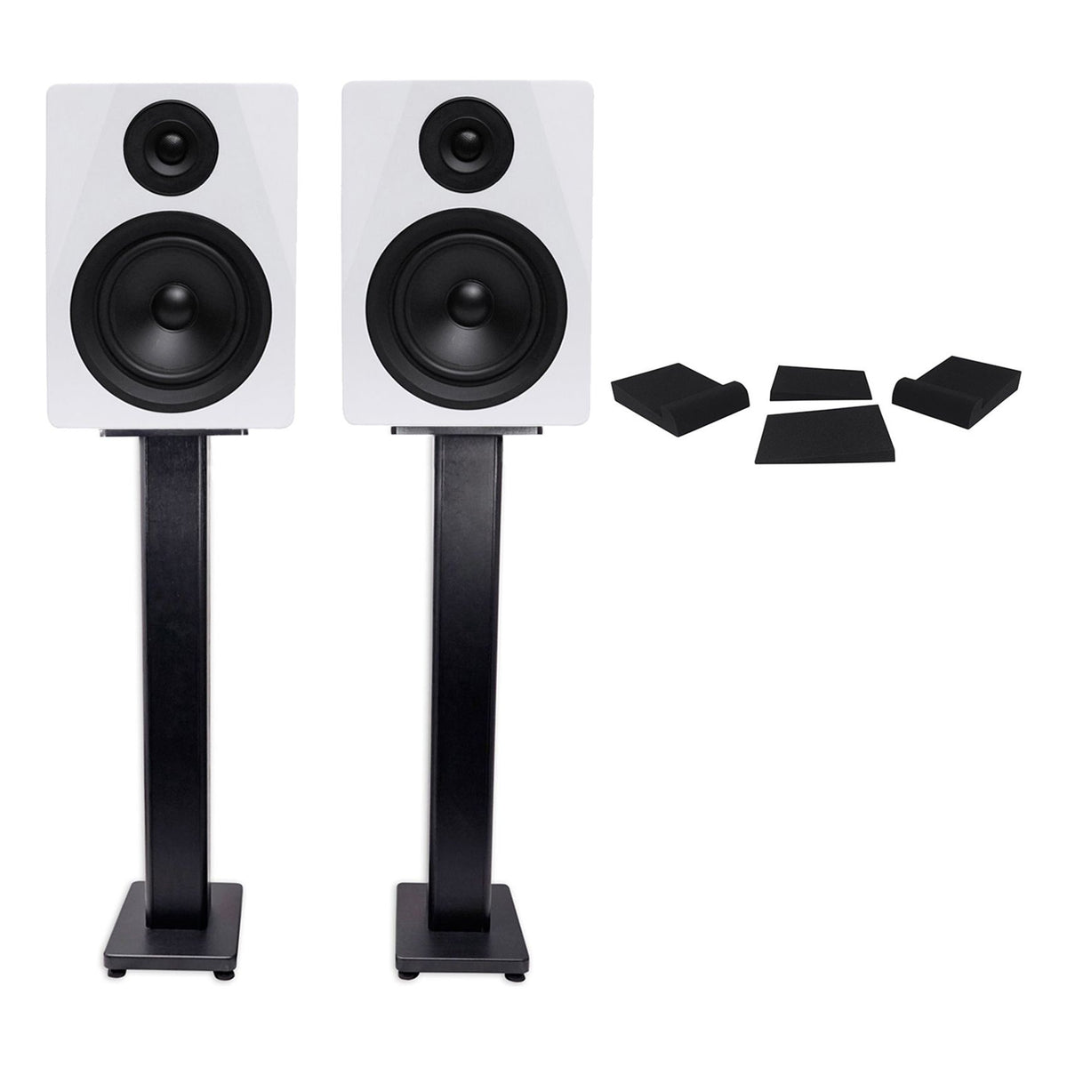 DPM5W White 2-Pack + RHTSB 36" Stands Bundle