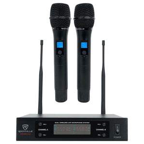 Rockville RWM65U Dual UHF 15-Channel Wireless Microphone 4 Church Sound Systems