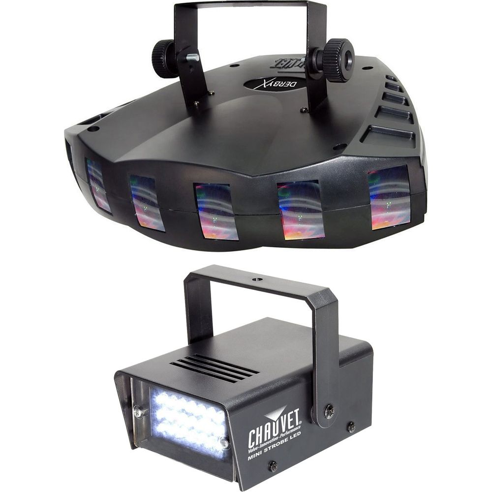 DERBY X DMX-512 Multi Colored LED Derby Club Light +Strobe Light