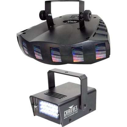 DERBY X DMX-512 Multi Colored LED Derby Club Light +Strobe Light