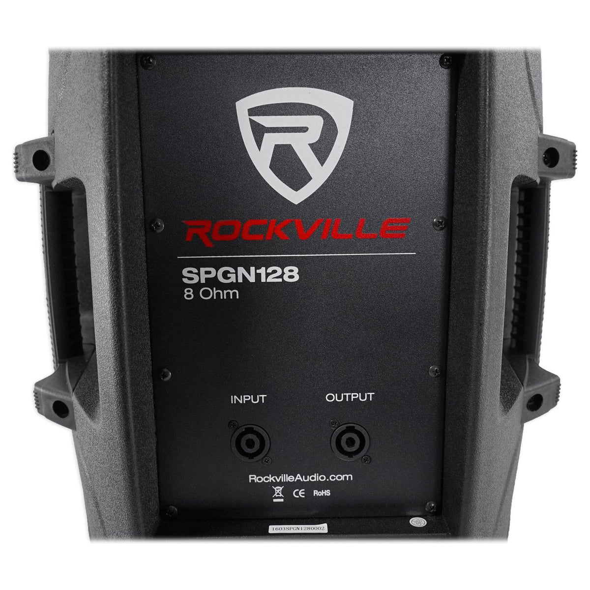 SPGN128 12" Passive Speakers 2-Pack + PARTY STAND LED Stands Bundle