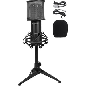 Rockville RCM01 PC Podcast Podcasting Recording Microphone+Mic Mount+Desk Stand