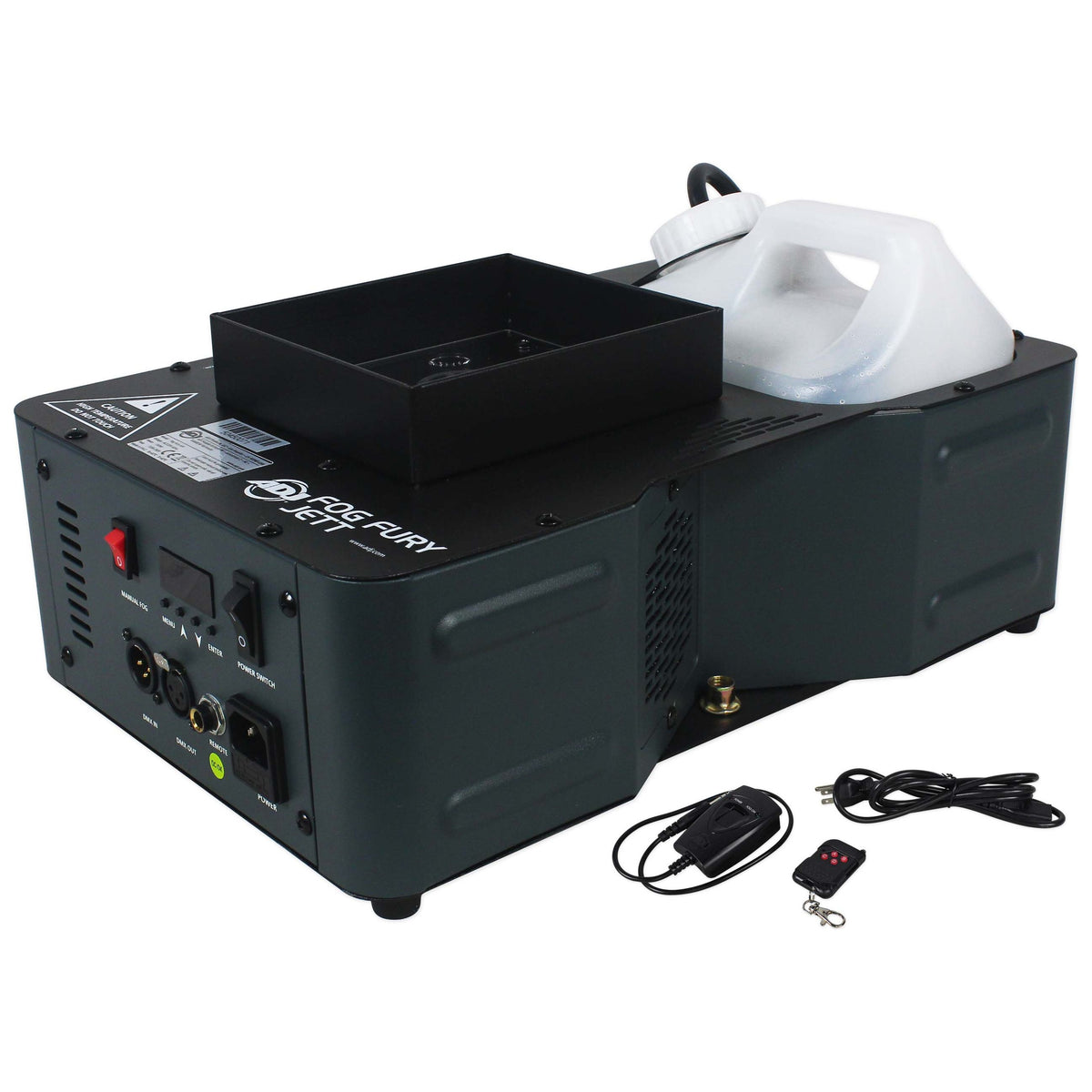 American DJ Fog Fury Jett 700W Vertical Fog Machine w/12 LED+DMX+Wireless Remote