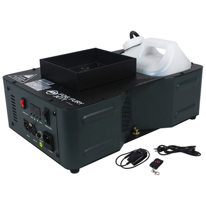 American DJ Fog Fury Jett 700W Vertical Fog Machine w/12 LED+DMX+Wireless Remote