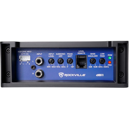 Rockville K5 W10K5S2 10" 1200w Subwoofer+Vented Sub Box+Mono Amplifier+Amp Kit