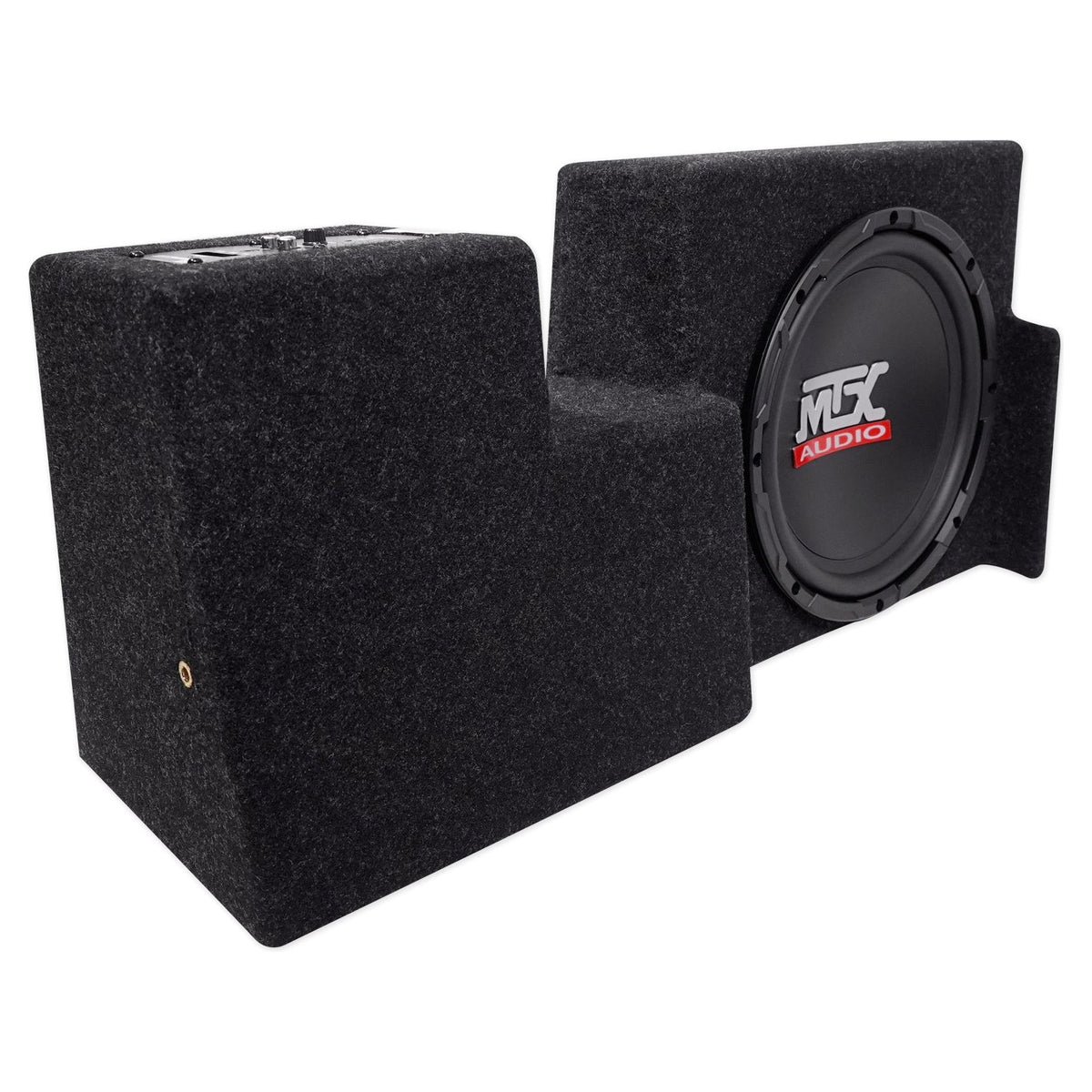 Active 10" MTX Subwoofer+Sealed Sub Box Enclosure For 09-15 Ford F-150 Super Cab