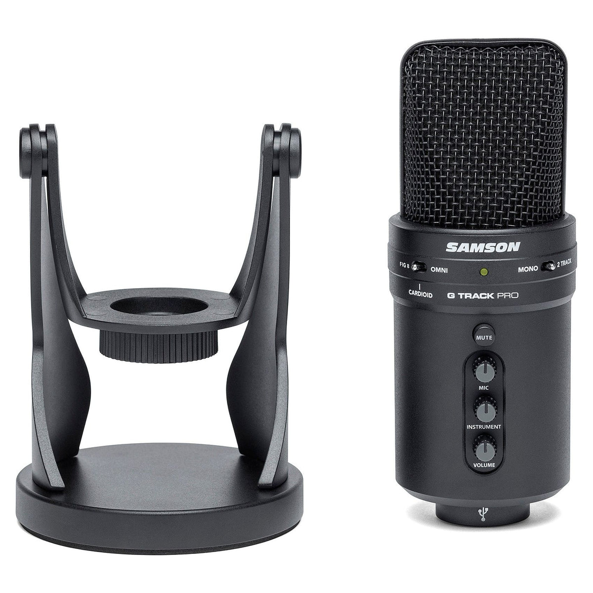 G-Track Pro Studio USB Condenser Microphone with Interface and Vocal Isolation Shield