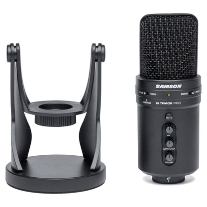 G-Track Pro Studio USB Condenser Microphone with Interface and Vocal Isolation Shield