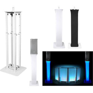 (1) Rockville White Adjustable Totem Speaker Stand For Line 6 StageSource L6m