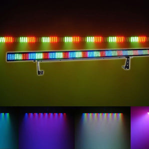 (2) Chauvet COLORSTRIP DMX LED Light Bar Effect Color Strips+RGBW Moving Head