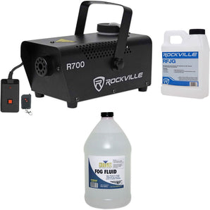 Rockville R700 Fog/Smoke Machine Fogger+Remote+Gallon of Chauvet Fog Fluid Juice
