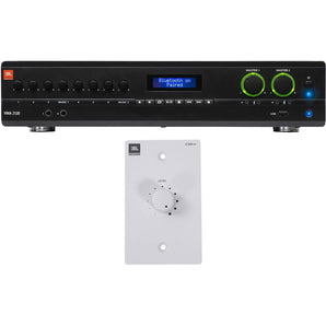 JBL VMA2120 2-Channel/Restaurant 120W Bluetooth Amplifier+White Wall Controller