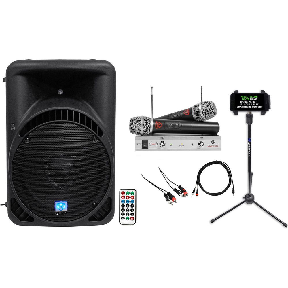 Rockville Bluetooth 15" iphone/ipad/Android/Laptop/T.V. Karaoke Machine/System