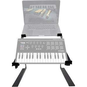 Rockville Dual Shelf Laptop+Controller Stand for M-Audio Axiom AIR Mini Keyboard