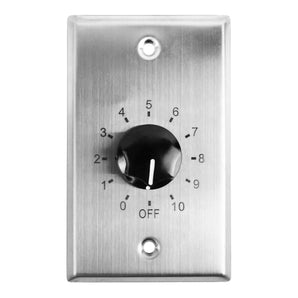 Rockville VOL70100 100w 70v Stainless Wall Volume Control Zone Controller Box