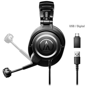 Audio Technica ATH-M50XSTS-USB StreamSet USB Headset + Mic for Gaming/Streaming