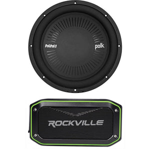 Polk Audio MM 1242 DVC 12” 1260 Watt Car Audio Subwoofer Sub + Speaker