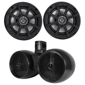 (2) Kicker 42PSC652 PSC65 6.5" 240w ATV/UTV/RZR Speakers+Free Dual 8" Wakeboards