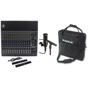 Mackie 1604VLZ4 16-channel Mixer+Travel Bag+AT2041SP Recording Mics