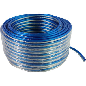 Rockville BLUE 14G100 OFC 14 Gauge 100 Foot 100% Copper Speaker Wire Car Audio