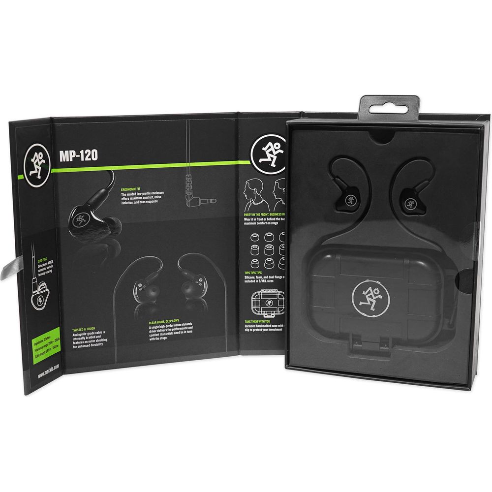 DM-7 Drum Microphone Kit + Mackie MP-120 In-Ear Monitors
