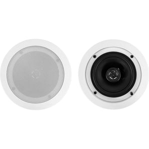 2) Rockville CC525T White 5.25" Commercial 70v Ceiling Speakers For Restaurant