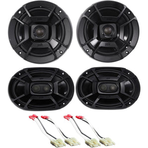 Polk Audio Front+Rear Factory Speaker Replacement For 99-04 Jeep Grand Cherokee