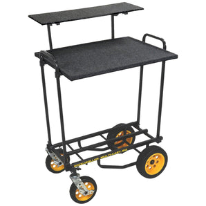 RocknRoller R10RT 500lb Capacity Equipment Transport Cart+DJ Dual Workstation