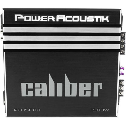 Power Acoustik RE1-1500D 1500 Watt Mono Amplifier Car Audio Amp+Wire Kit