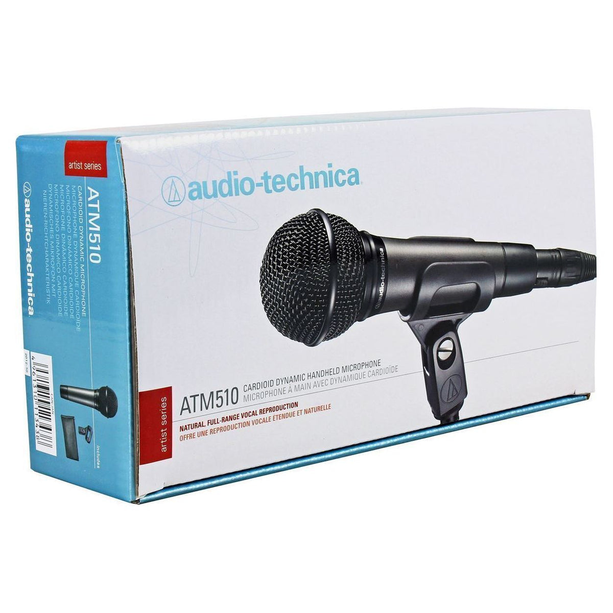ATM510 Cardioid Dynamic Microphone with Tripod Stand, Pop Filter and XLR Cable