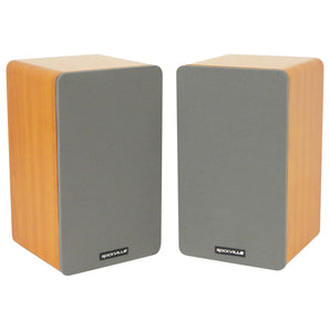 Pair Rockville RockShelf 54C 360w Wood 5.25" Home Theater Bookshelf Speakers/4 Ohm