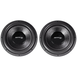 2) Rockville DESTROYER 15D1 15" Competition Car Audio Subwoofers USA Voice Coils