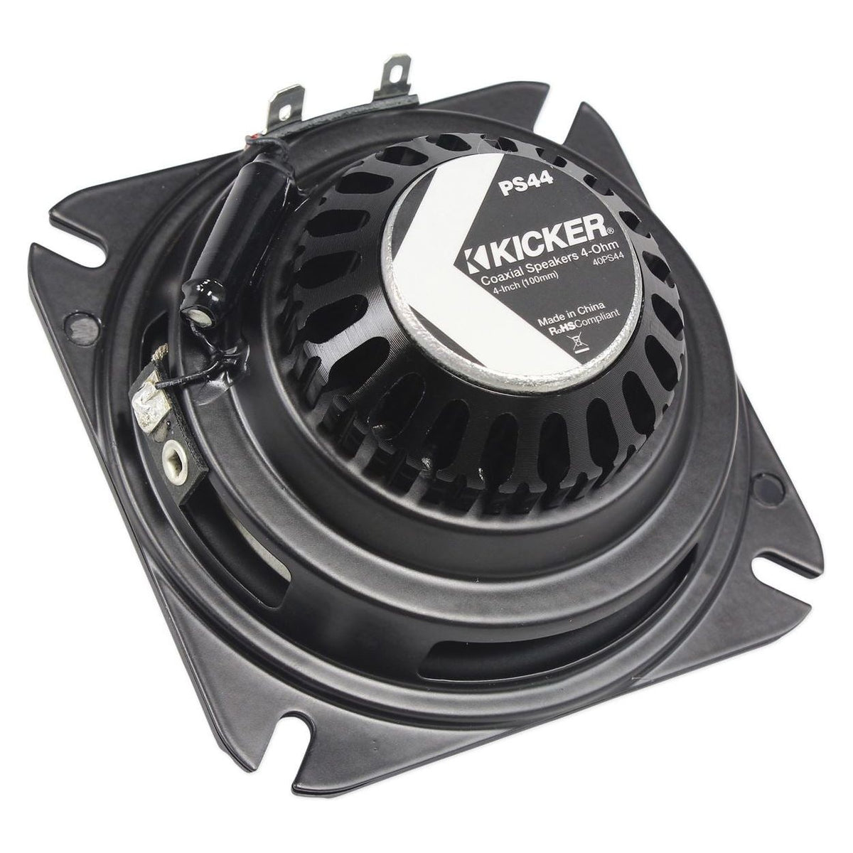 40PS44 4-Inch Marine/Motorcycle/ATV Speakers, 4 Ohm, with KMMTES Enclosures