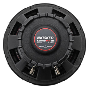 (2) Kicker 43CVT102 COMPVT 10" 1600w Shallow Slim Car Subwoofers Subs CVT10-2