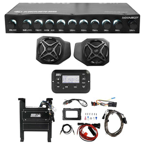 Receiver+6.5" Speakers+Kick Panel Pods+Memphis EQ for 2018 Polaris Ranger XP1000