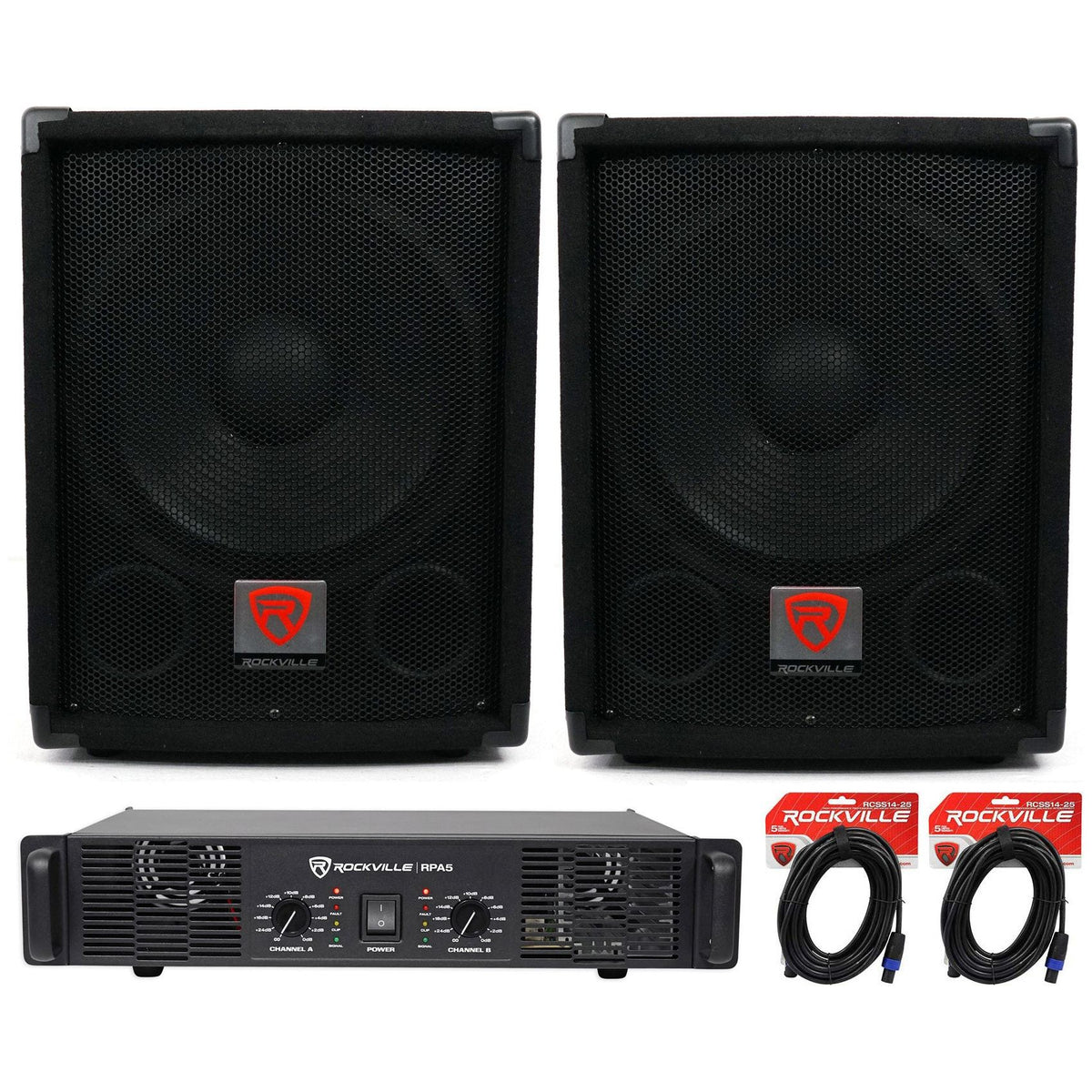 SBG1128 12" 2-Pack + RPA5 Power Amplifier Bundle