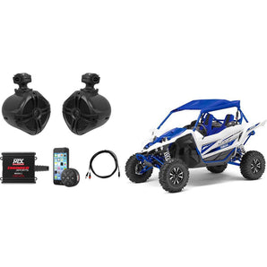 MTX Audio Bluetooth Controller+Tower Speakers+2-Channel Amplifier For Yamaha YXZ
