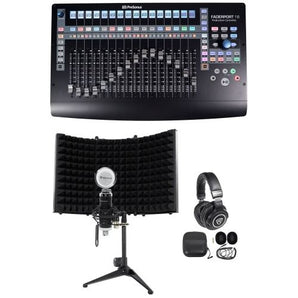 Presonus FADERPORT 16 USB 16-Channel DAW Controller Mac/PC+Mic+Shield+Headphones