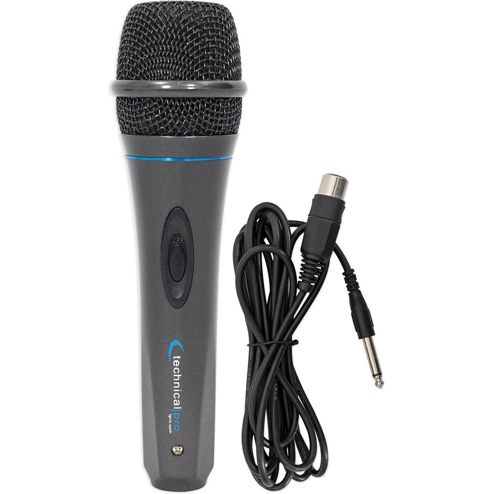 (2) MK75 Karaoke DJ Wired Microphones w/10' XLR to 1/4" Cables