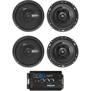 4 Memphis Audio PRX602 6.5" Speakers+AudioControl Hi/Lo Converter Bass Processor