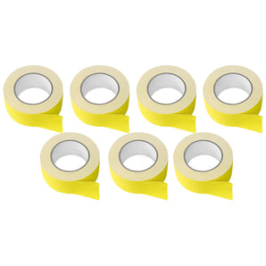 (7) Rolls Rockville Pro Audio/Stage Wire ROCK GAFF Yellow Gaffers Tape 2"x100 Ft